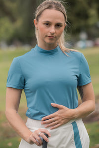 The Babe Mock Neck Tee - Betty & Babe