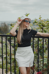 The Babe Mock Neck Tee - Betty & Babe